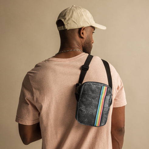 Queer Pride Grunge Stripe Crossbody Bag